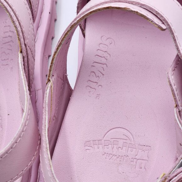 Dr. Martens Voss Mono Pink Hydro Leather Strap Sandals Size 9 - Picture 10 of 11